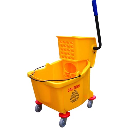 26 Quart Mop Bucket with Side Press Wringer, Yellow